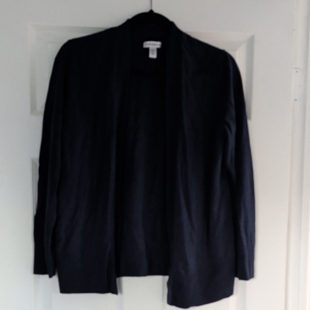 croft & barrow Petite Navy Knit Cardigan